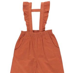 Ruffle Butts Ruffle Strap Pant in Burnt Sienna, Size 8